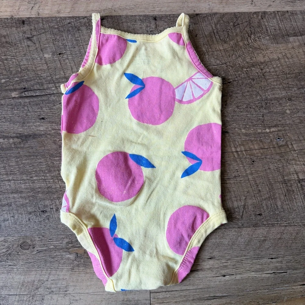 Carter’s 9M Yellow Fruit Print Bodysuit